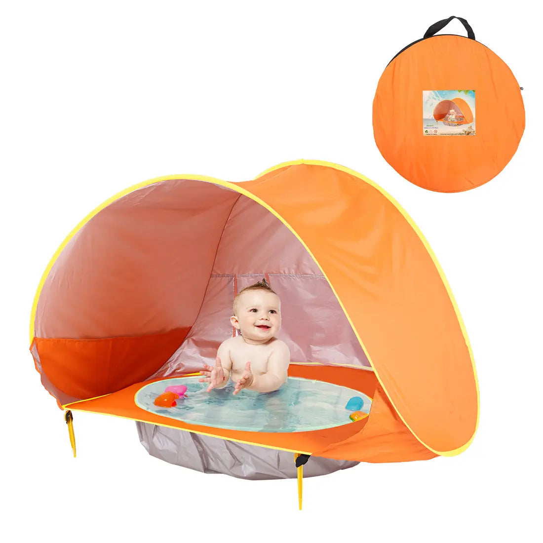 Baby Beach Tent Kids Outdoor Camping Easy Fold Up Waterproof  Up Sun Awning Tent UV-protecting null