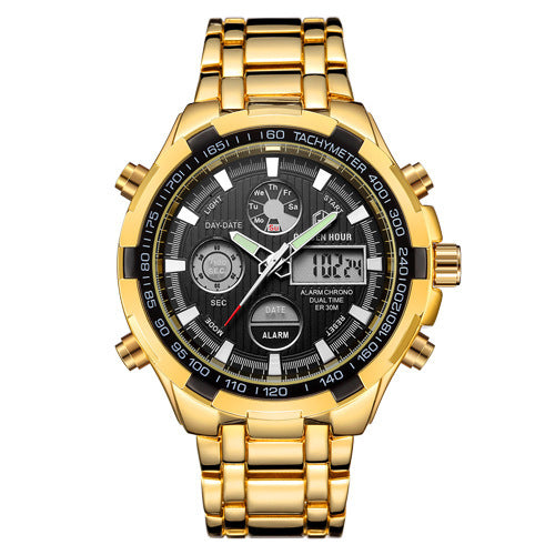 Men's Calendar Alloy Sports Multi-function Watch null Men's Calendar Alloy Sports Multi-function Watch