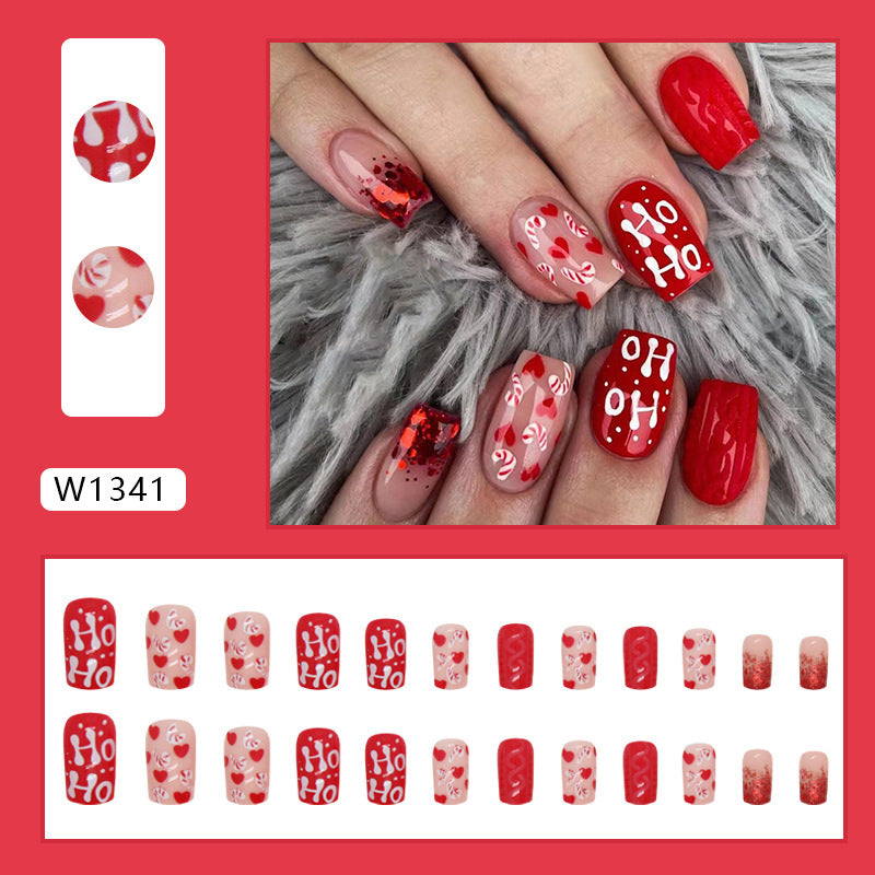 Red Christmas Nail Art Love Glitter Fake Nails Nail Art null Red Christmas Nail Art Love Glitter Fake Nails Nail Art Red Christmas Nail Art Love Glitter Fake Nails Nail Art