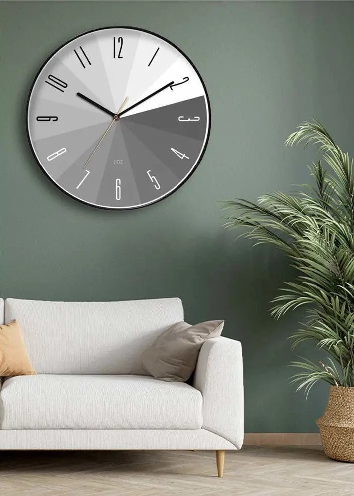 Living Room Modern Minimalist Clocks Atmosphere Household Mute Free Punch null