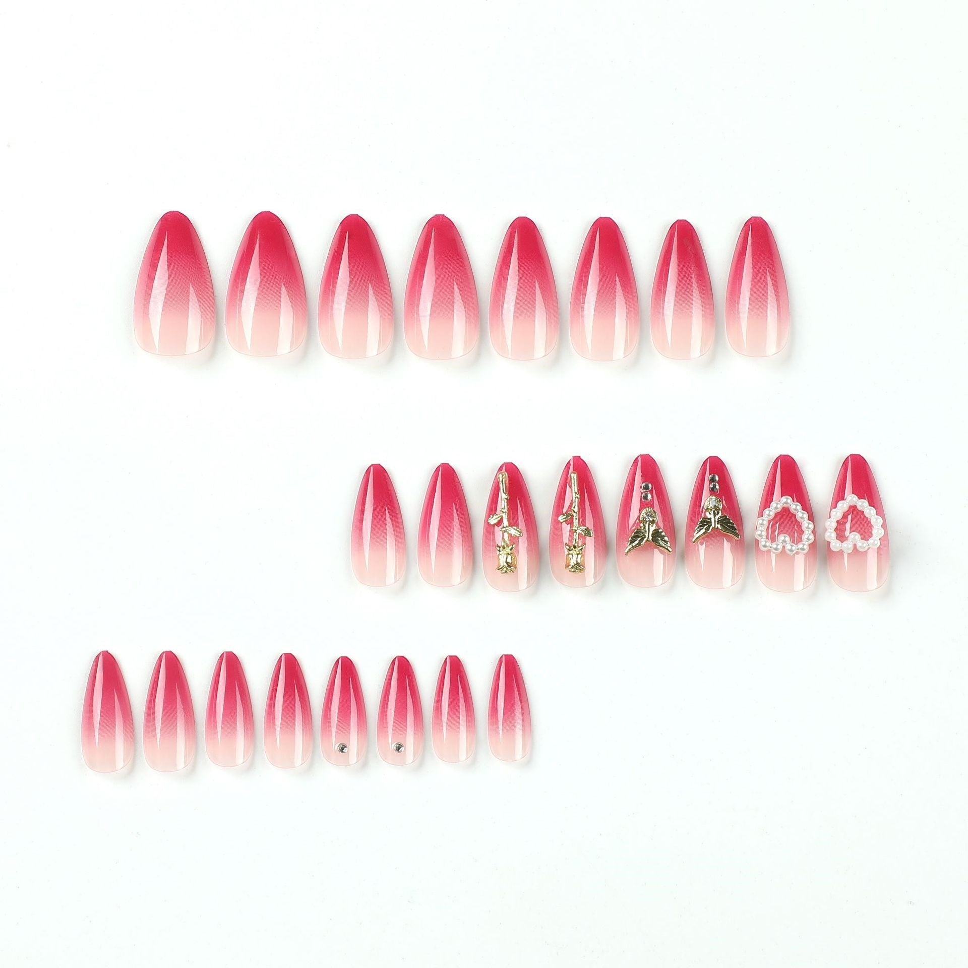 Wear Armor Red Gradient Three-dimensional Rose Pearl Fake Nails null Wear Armor Red Gradient Three-dimensional Rose Pearl Fake Nails Wear Armor Red Gradient Three-dimensional Rose Pearl Fake Nails