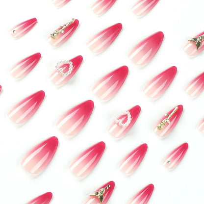 Wear Armor Red Gradient Three-dimensional Rose Pearl Fake Nails null Wear Armor Red Gradient Three-dimensional Rose Pearl Fake Nails Wear Armor Red Gradient Three-dimensional Rose Pearl Fake Nails