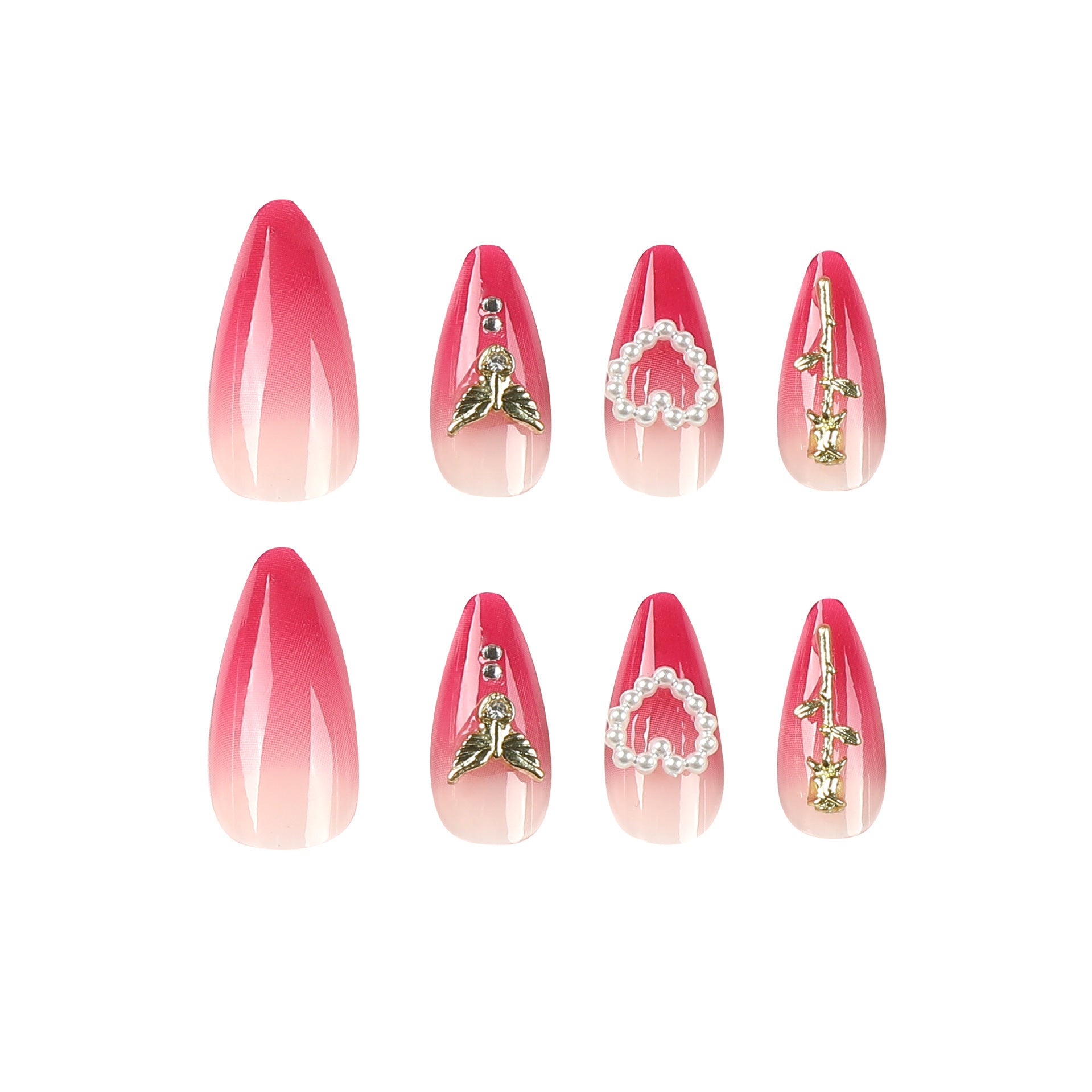 Wear Armor Red Gradient Three-dimensional Rose Pearl Fake Nails null Wear Armor Red Gradient Three-dimensional Rose Pearl Fake Nails Wear Armor Red Gradient Three-dimensional Rose Pearl Fake Nails