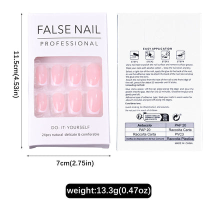 24 Pieces Nail Tips Square Short Simple Removable Boxed Fake Nails null 24 Pieces Nail Tips Square Short Simple Removable Boxed Fake Nails 24 Pieces Nail Tips Square Short Simple Removable Boxed Fake Nails