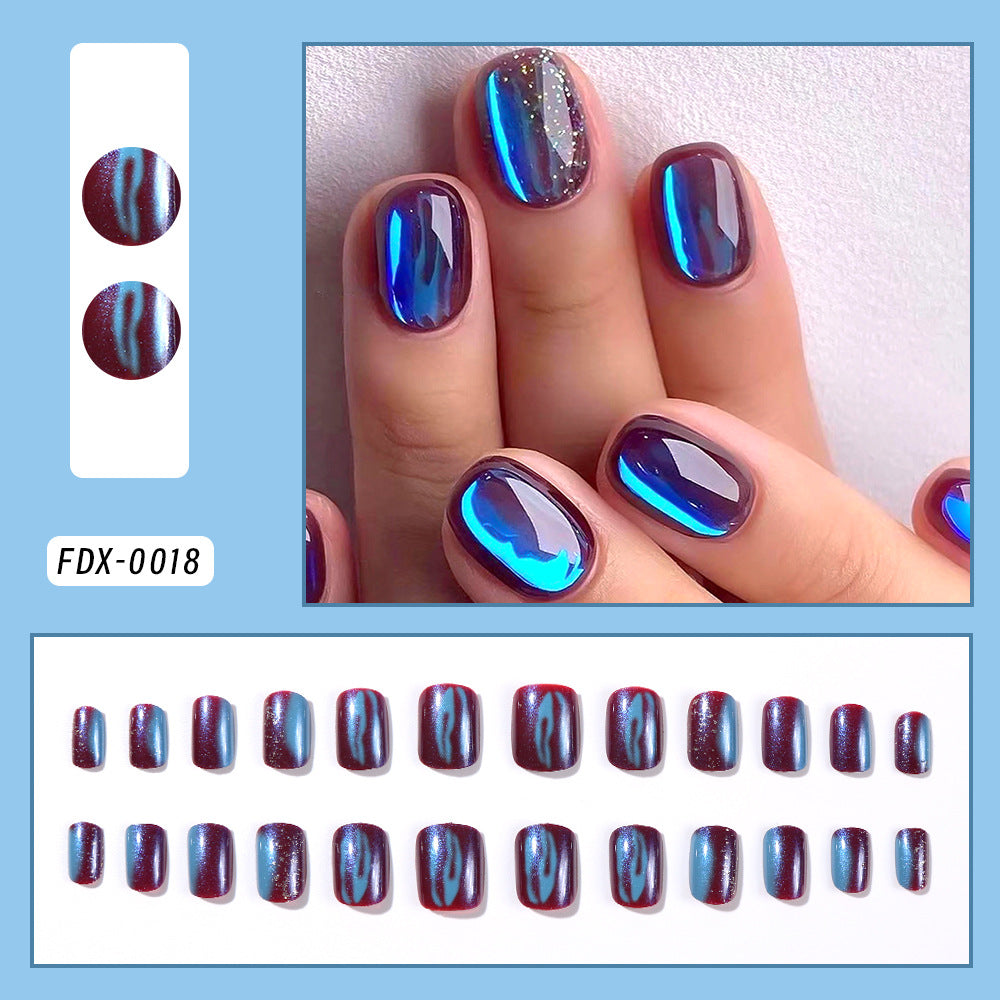 Aurora Contrast Color Manicure Sweet Cool Wind Fake Nails null Aurora Contrast Color Manicure Sweet Cool Wind Fake Nails Aurora Contrast Color Manicure Sweet Cool Wind Fake Nails