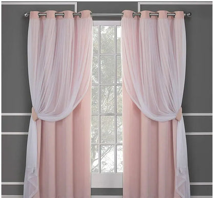 Curtain Lace Double Layer Shading null