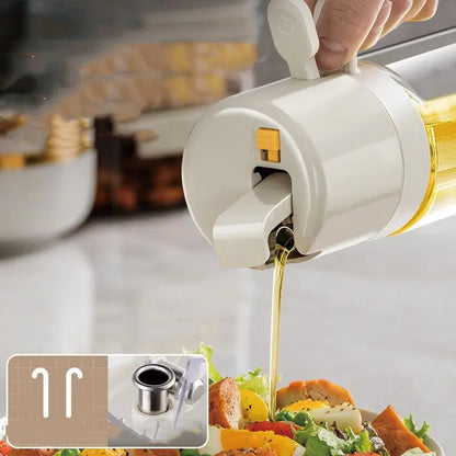 2 In 1 Oil Sprayer Bottle BBQ Cooking Oil Dispenser Olive Oil Pourers Sprayer Kitchen Baking Oil Mister Vinegar Bottle null