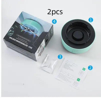 Smoke Removal Air Purification Ashtray Anion Purification Practical Automatic Purifier Ashtray Portable Gadgets For Car Ashtray null