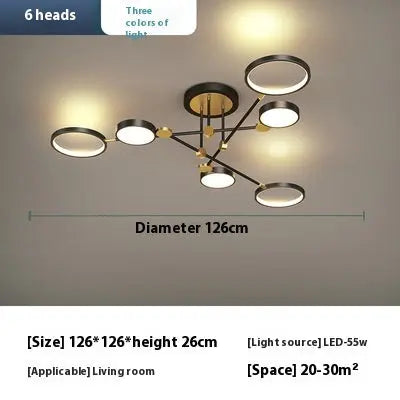 Led Lighting Chandelier Living Room Bedroom Lamps null