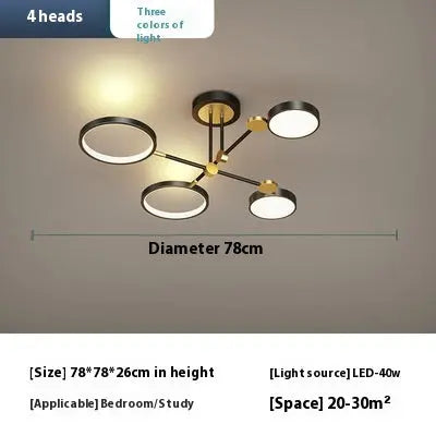 Led Lighting Chandelier Living Room Bedroom Lamps null