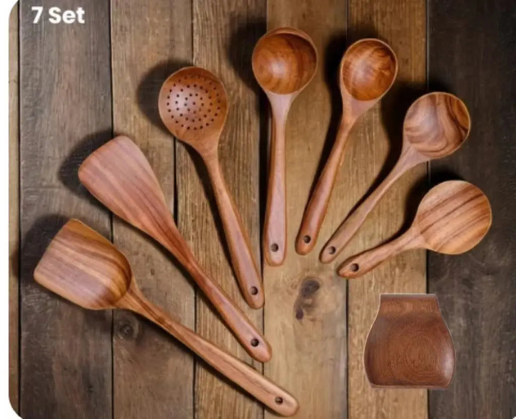 Wooden Spatula Cookware Kitchenware Set null