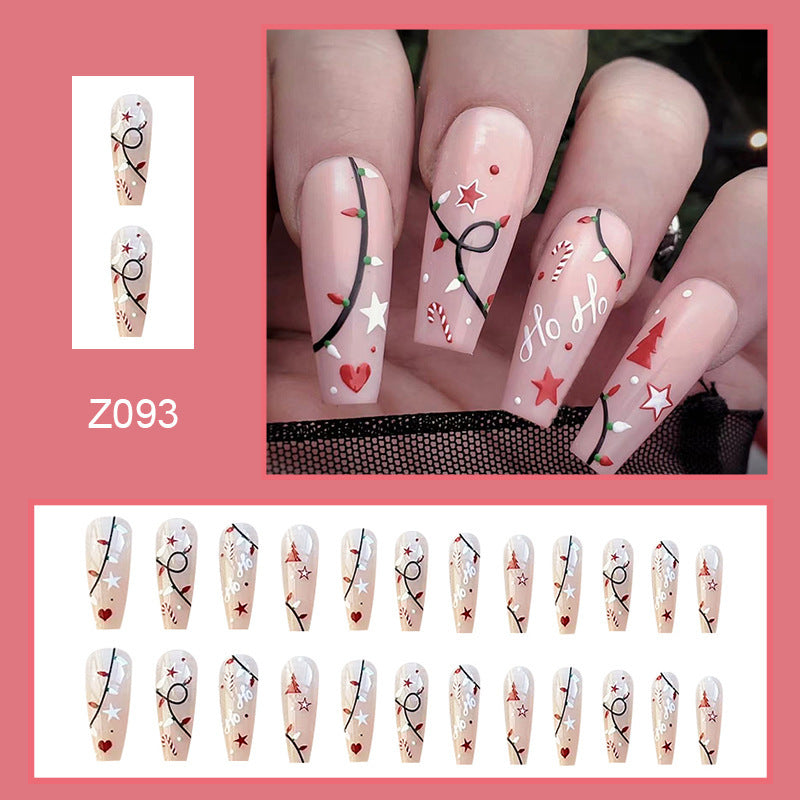 Christmas Simple Pure Desire Mid-length Ballet Fake Nails null Christmas Simple Pure Desire Mid-length Ballet Fake Nails Christmas Simple Pure Desire Mid-length Ballet Fake Nails