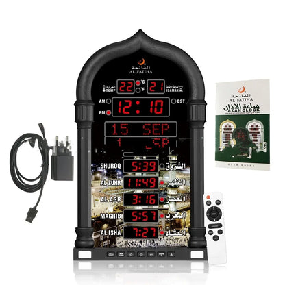 Alarm Clock Perpetual Calendar Gold Silver Black Wall Clocks null