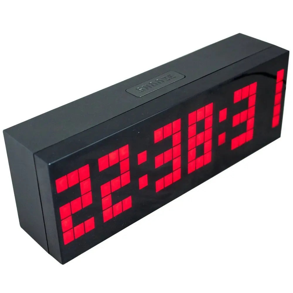 Electronic Alarm Clock Automatically Clocks The Wall Clock null