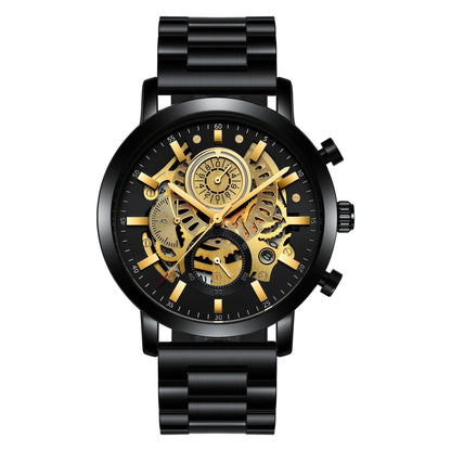 Men's Multi-functional Calendar Watch Hollowed Out null Men's Multi-functional Calendar Watch Hollowed Out