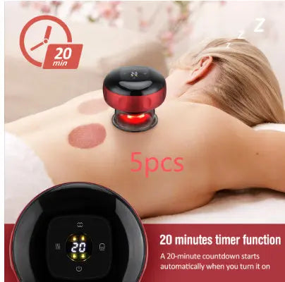 Electric Vacuum Cupping Massage Body Cups Anti-Cellulite Therapy Massager For Body Electric Guasha Scraping Fat Burning Slimming null