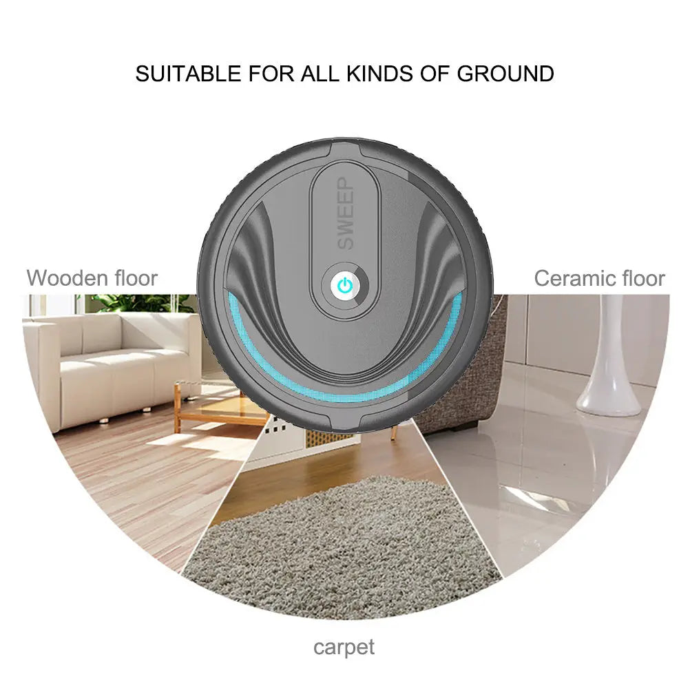 Household Smart Sweeping Robot Automatic Cleaner Intelligent Vacuum Cleaner for Hard Floor Tile Pet Hair and Carpets null