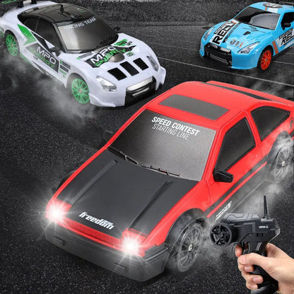 2.4G Drift Rc Car 4WD RC Drift Car Toy Remote Control GTR Model AE86 Vehicle Car RC Racing Car Toy For Children Christmas Gifts null