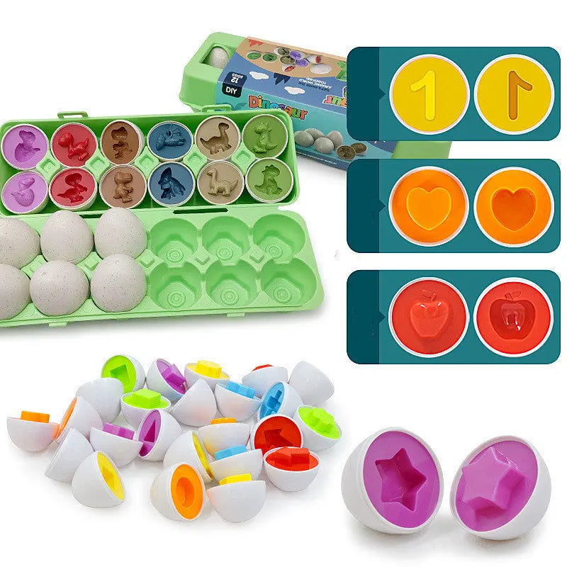 Baby Learning Educational Toy Smart Egg Toy Games Shape Matching Sorters Toys Montessori Eggs Toys For Kids Children null