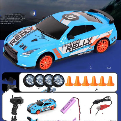 2.4G Drift Rc Car 4WD RC Drift Car Toy Remote Control GTR Model AE86 Vehicle Car RC Racing Car Toy For Children Christmas Gifts null