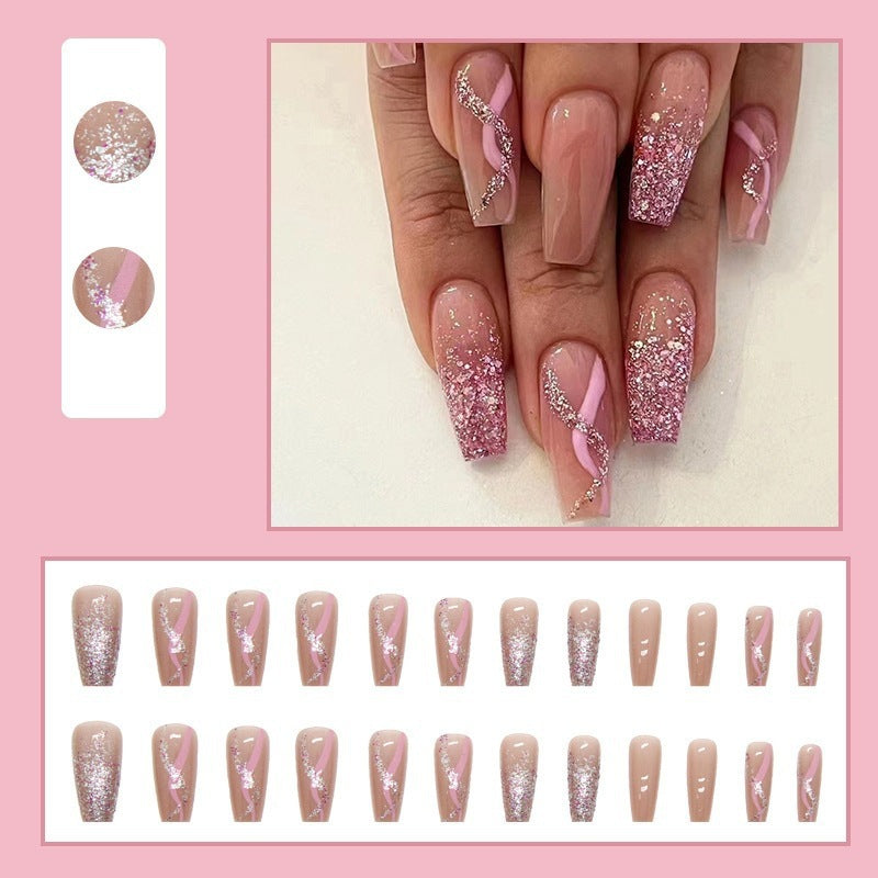 Fashion Mid-length Ballet Girl Fake Nails null Fashion Mid-length Ballet Girl Fake Nails Fashion Mid-length Ballet Girl Fake Nails