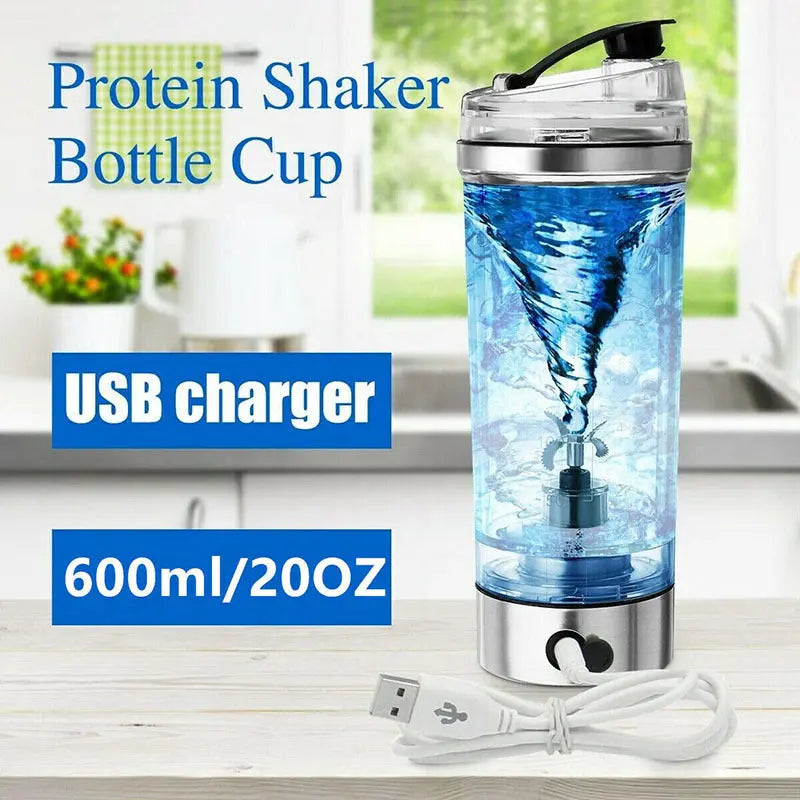 Electric Protein Shake Stirrer USB Shake Bottle Milk Coffee Blender Kettle Sports And Fitness Charging Electric Shaker Cup null