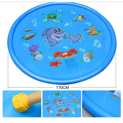 Durable Children's Water Spray Pool Mat Splash Sprinkle Play Pad Mat null