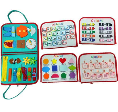 New Busy Book Children's Busy Board Dressing And Buttoning Learning Baby Early Education Preschool Sensory Learning Toy null