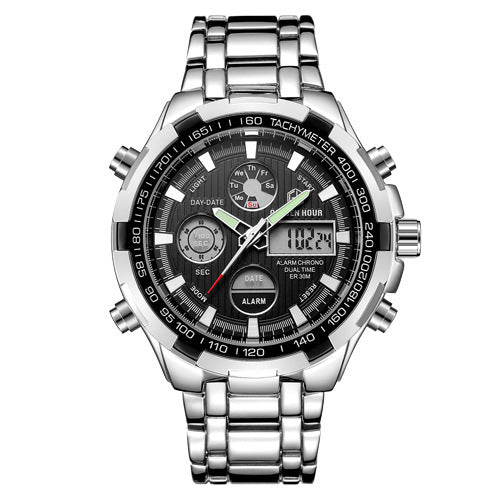 Men's Calendar Alloy Sports Multi-function Watch null Men's Calendar Alloy Sports Multi-function Watch