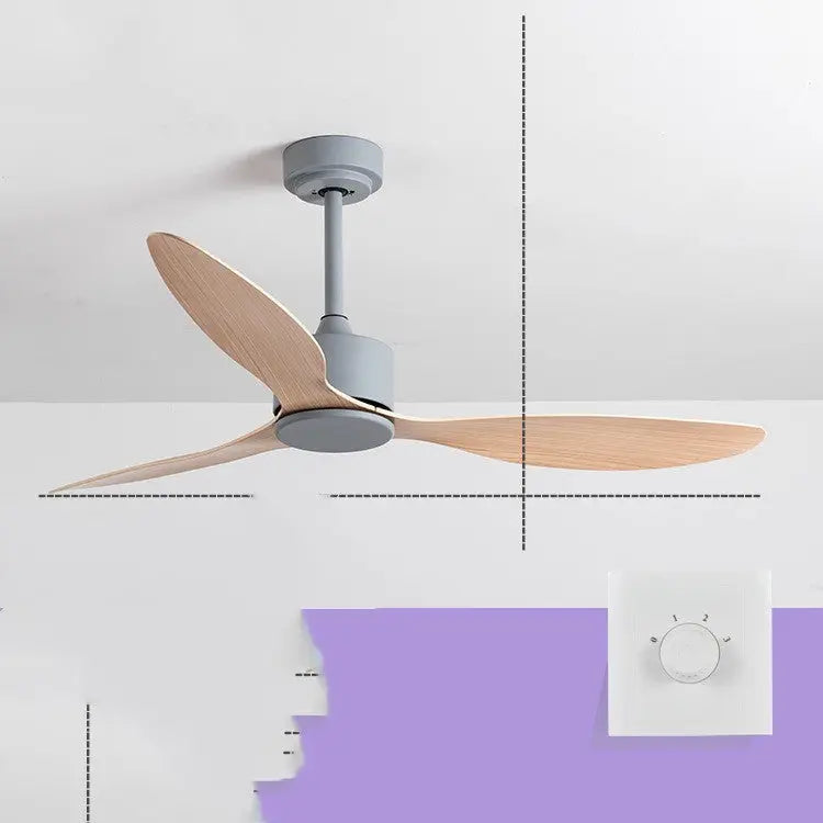 New Scandinavian Industrial Ceiling Fans Without Lights null