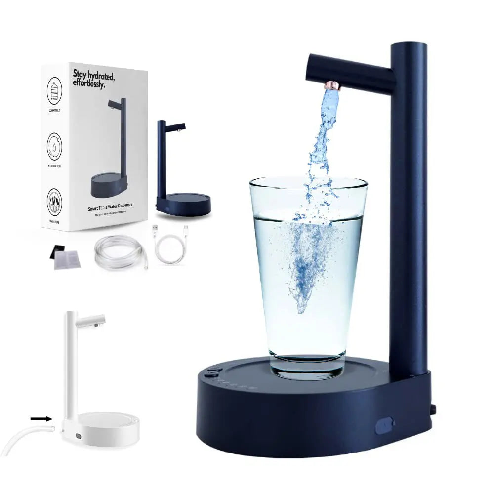 Desk Dispenser Electric Water Gallon Automatic Water Bottle Dispenser Rechargeable Water Dispenser null