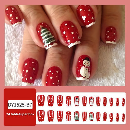 Christmas Wear Fake Nails Nail Sticker null Christmas Wear Fake Nails Nail Sticker Christmas Wear Fake Nails Nail Sticker