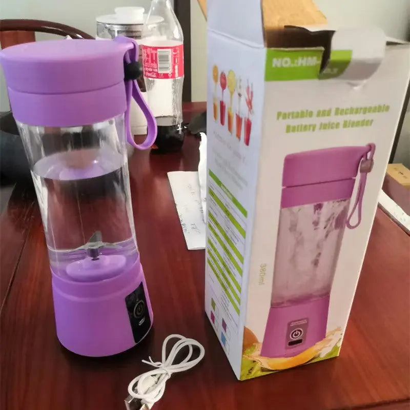 Portable Blender With USB Rechargeable Mini Kitchen Fruit Juice Mixer Home Simple Portable Electric Mini Juicer null