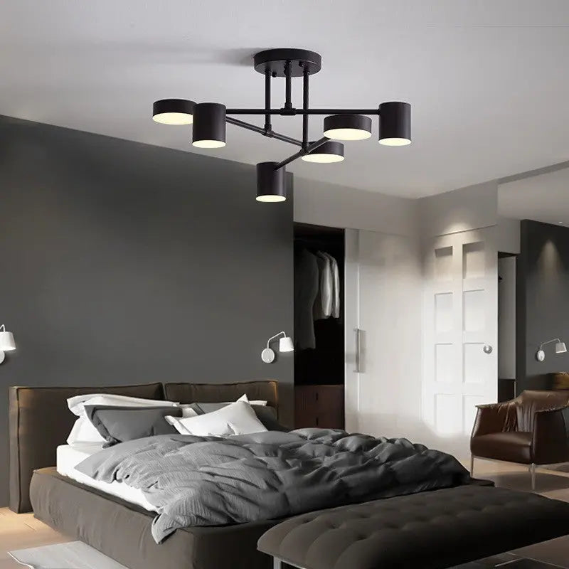 Bedroom Ceiling Lamp Living Room Simple Creative Iron Lighting null