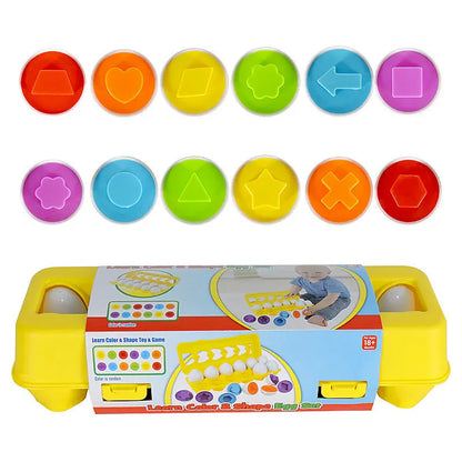 Baby Learning Educational Toy Smart Egg Toy Games Shape Matching Sorters Toys Montessori Eggs Toys For Kids Children null