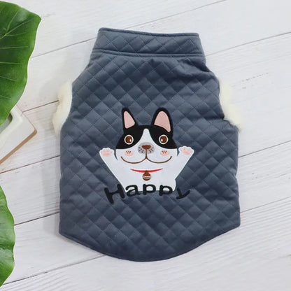 Dog Vest Plush Thickened Candy Color New Year''s Clothing null