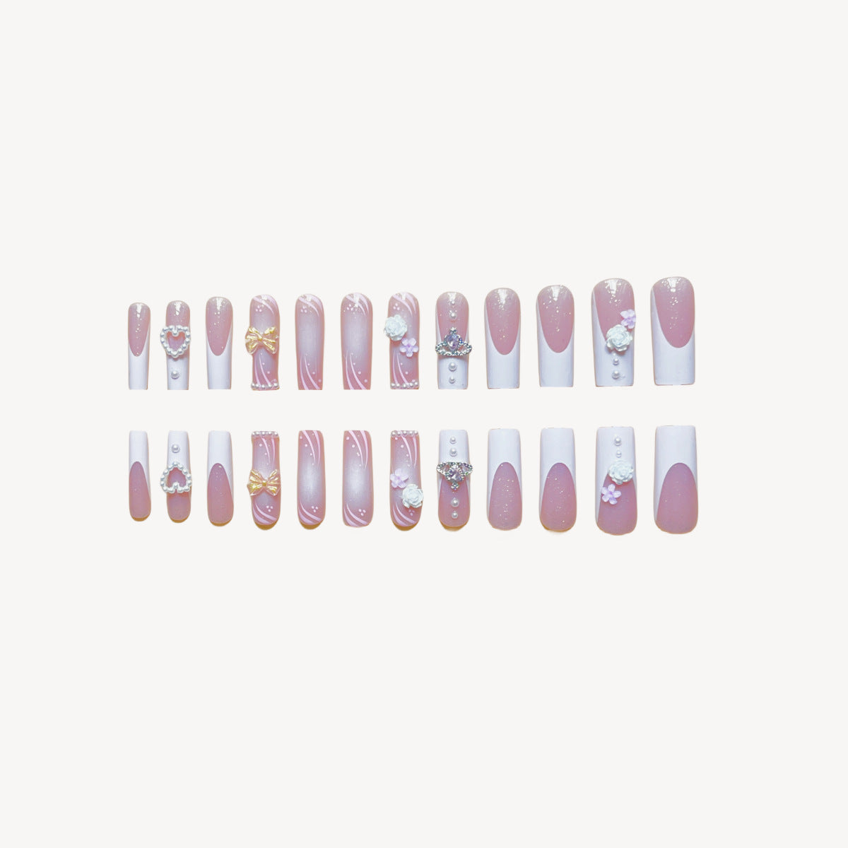 Rectangular Diamond Multi-diamond Press Fake Nails null Rectangular Diamond Multi-diamond Press Fake Nails Rectangular Diamond Multi-diamond Press Fake Nails