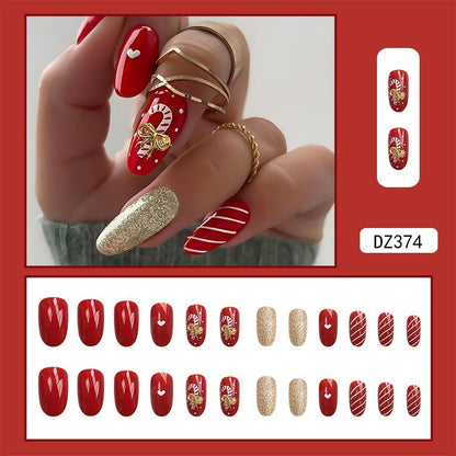 Christmas Wear Fake Nails Nail Sticker null Christmas Wear Fake Nails Nail Sticker Christmas Wear Fake Nails Nail Sticker