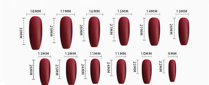 Z-05 Red Gray Ice Crystal Long T False Nails null Z-05 Red Gray Ice Crystal Long T False Nails Z-05 Red Gray Ice Crystal Long T False Nails