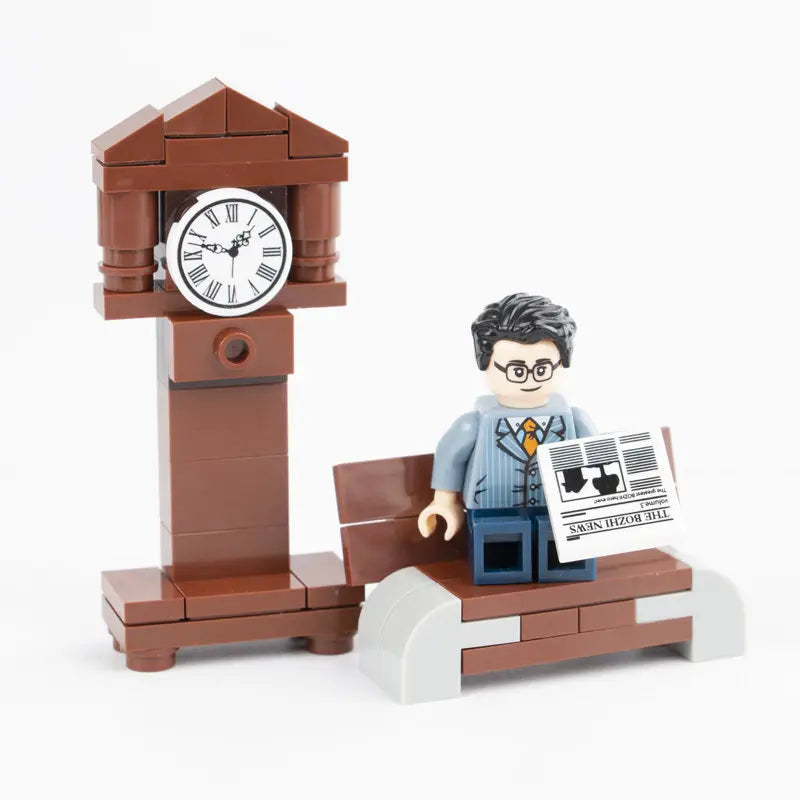 Furniture Decoration Printing Clocks Watches Clocks Building Scenes Small Particle Building Blocks null