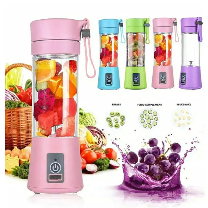 Portable Blender With USB Rechargeable Mini Kitchen Fruit Juice Mixer Home Simple Portable Electric Mini Juicer null