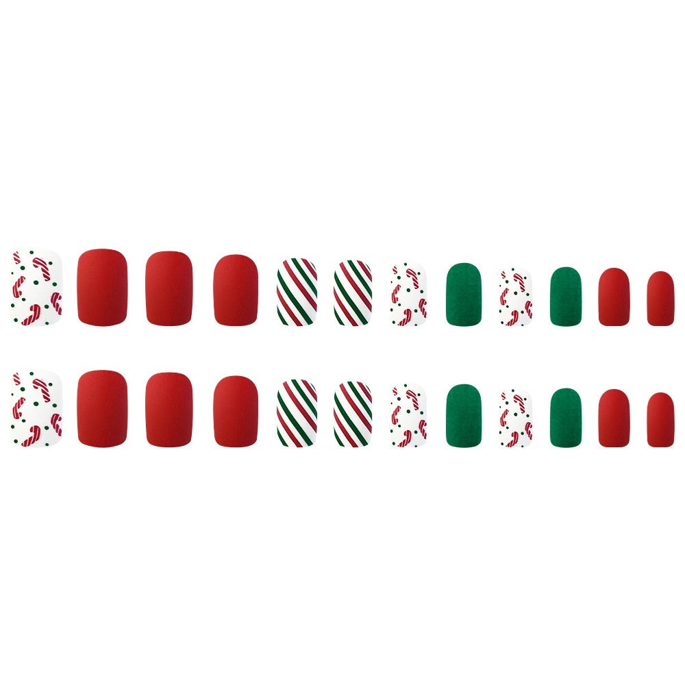 Christmas Wear Fake Nails Nail Sticker null Christmas Wear Fake Nails Nail Sticker Christmas Wear Fake Nails Nail Sticker