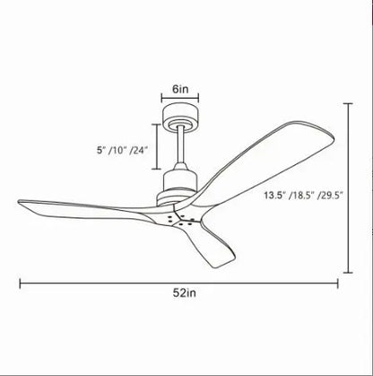 Metal And Wood Ceiling Fans null