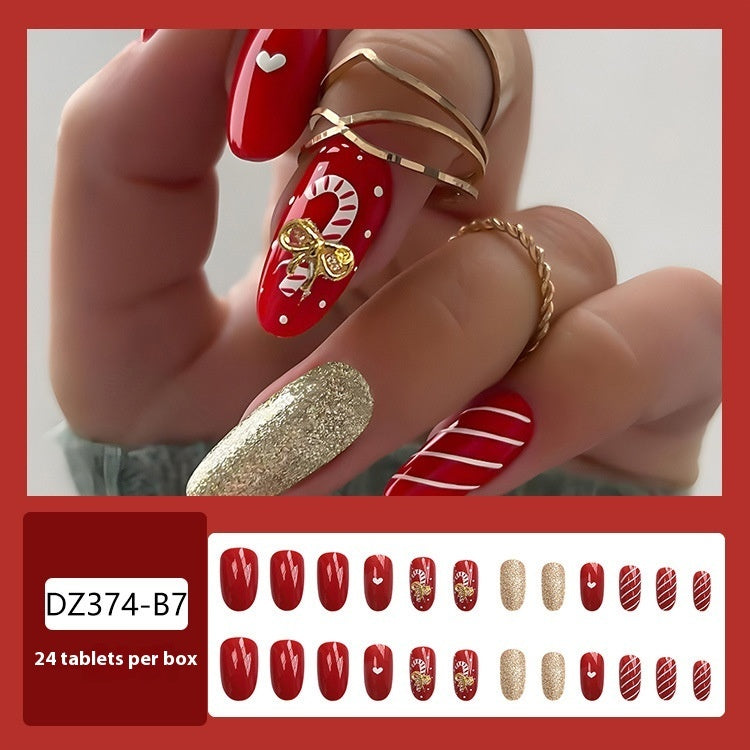 Christmas Wear Fake Nails Nail Sticker null Christmas Wear Fake Nails Nail Sticker Christmas Wear Fake Nails Nail Sticker