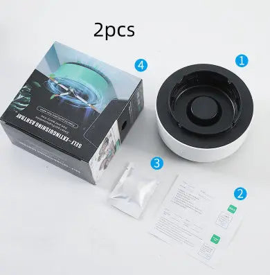 Smoke Removal Air Purification Ashtray Anion Purification Practical Automatic Purifier Ashtray Portable Gadgets For Car Ashtray null