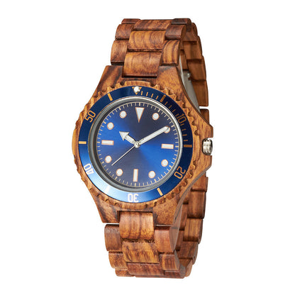 Mens Solid Wood Set Business Quartz Watch null Mens Solid Wood Set Business Quartz Watch