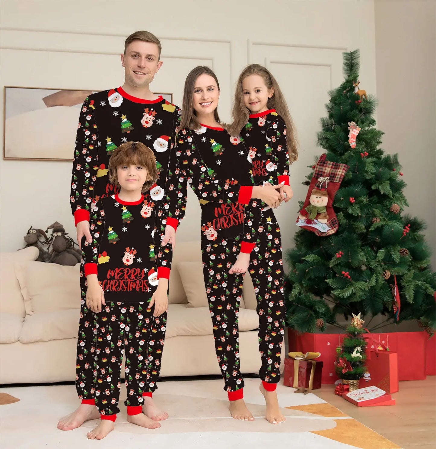 Family Christmas Matching Pajamas Set Christmas Pajamas For Family Christmas PJS Xmas Sleepwear null