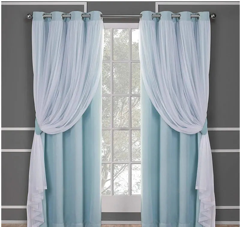 Curtain Lace Double Layer Shading null