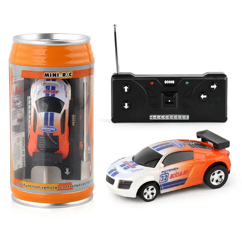 Coke Can Mini RC Car Radio Remote Control Micro Racing Car 4 Frequencies null