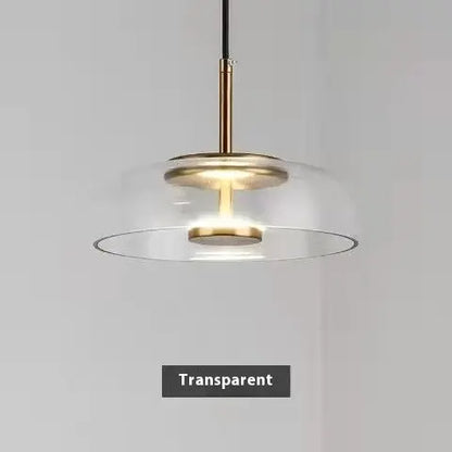 Simple Single-head Droplight Bedside Glass Lamps null